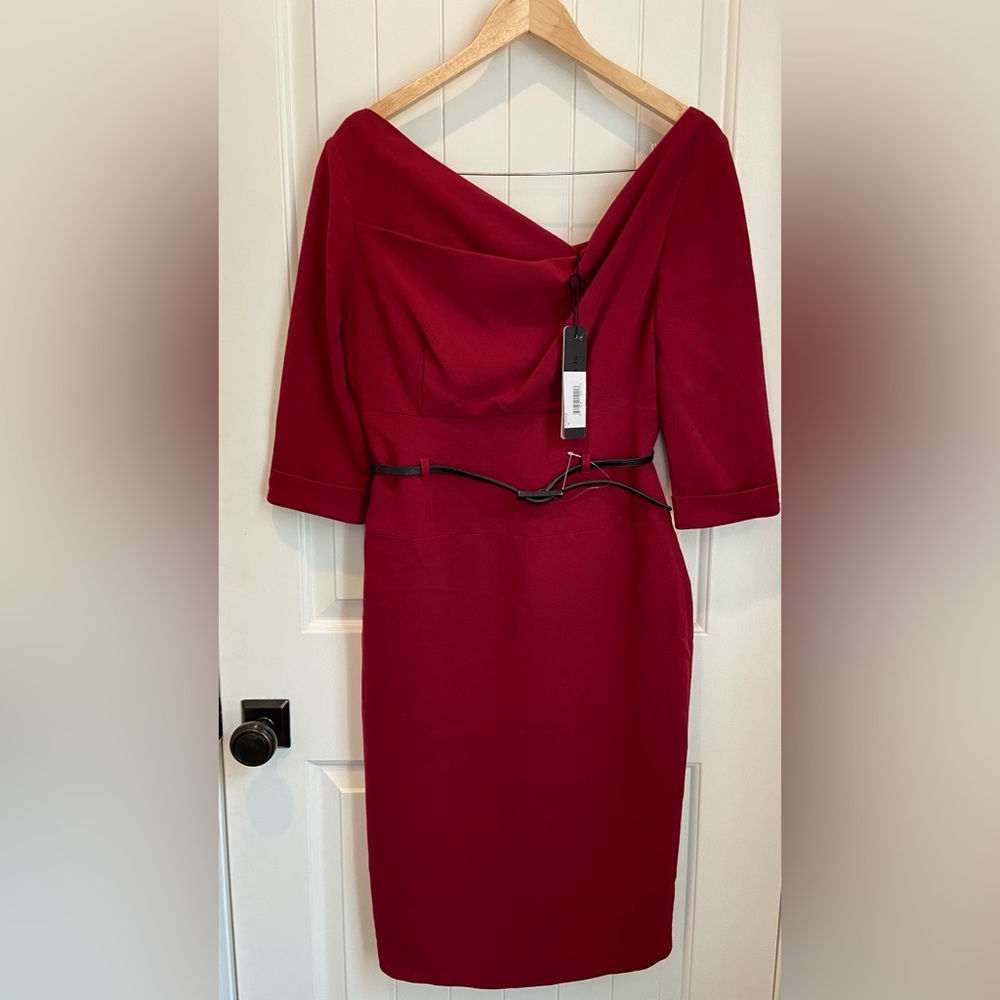 Classic 3/4 sleeve Jackie O Sheath dress